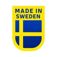 Made in sweden icon vector