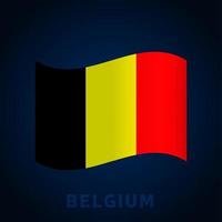 belgium wave vector flag.