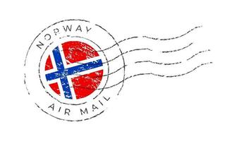 norway postage mark. vector