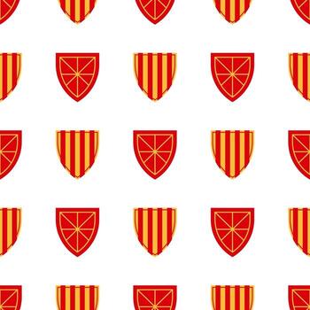 patrón de escudo repetir patrón transparente. vector