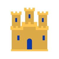 icono de castillo medieval de época. vector