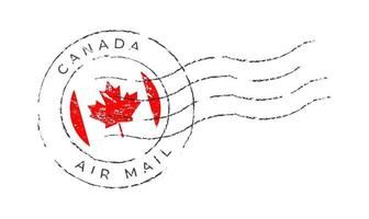 canada postage mark. vector