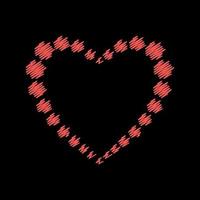 simple love heart icon vector