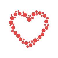 simple love heart icon vector