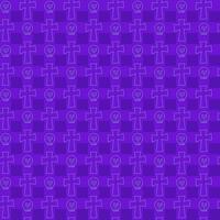 Halloween vector seamless pattern with scary elements