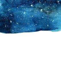 Watercolor night sky background. vector