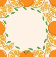 oranges with slice of a oranges fruits seamless pattern vector