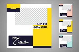 Suitable for social media posts templates and web or internet ads. vector