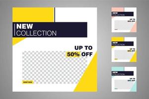 Suitable for social media posts templates and web or internet ads. vector
