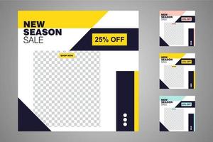 Suitable for social media posts templates and web or internet ads. vector