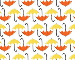 Seamless pattern with bright umbrellas vector