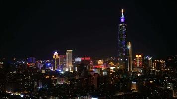edificios de la ciudad de taipei en taiwán video