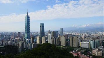 edificios de la ciudad de taipei en taiwán video