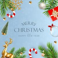 Christmas Holiday Party Background. Happy New Year and Merry Christmas vector