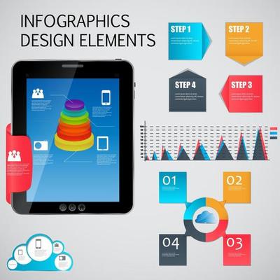 Infographic template business vector illustration