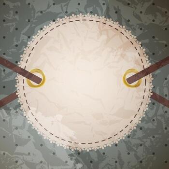 Greeting scrap retro background with empty photo blank. vector i