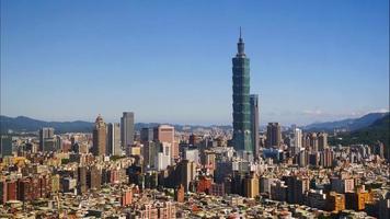 ciudad de taipei en taiwán video