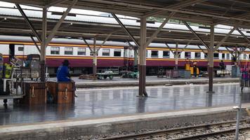 Bangkok, Thailand, Aug 08, 2020 - Train station in Bangkok photo