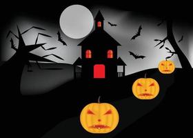 spooky black background halloween vector