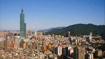 ciudad de taipei en taiwán video