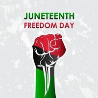 Junetenth Freedom Day Design Background vector