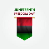 Juneteenth Freedom Day Design Background vector