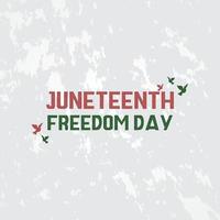 Juneteenth Freedom Day Design Background vector