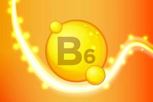 vitamin B6 background vector