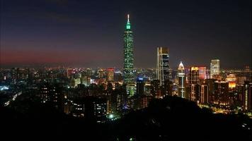 ciudad de taipei en taiwán video