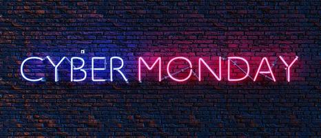 CYBER MONDAY neon sign photo