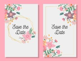 Beautiful Card with watercolor floral bouquet vector