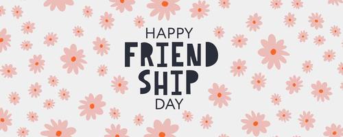 Happy Friendship Day greeting card. vector