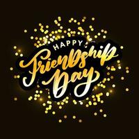 Happy Friendship Day greeting card.