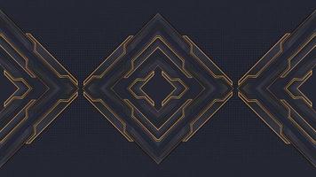 gold and dark blue premium background with luxury golden geometric vector