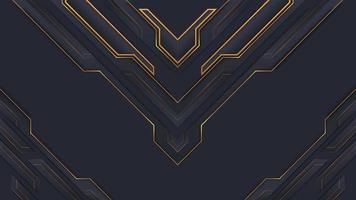 gold and dark blue premium background with luxury golden geometric vector