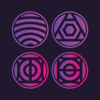 Abstract circle shapes vector