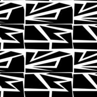 seamless black and white pattern with shapes.vector illustration vector