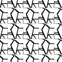 seamless black and white pattern with shapes.vector illustration vector