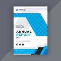 Business annual report template vector