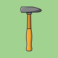 Lineman hammer cartoon vector icon illustration