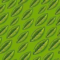Seamless vector pattern with leafs. Template for background, textile