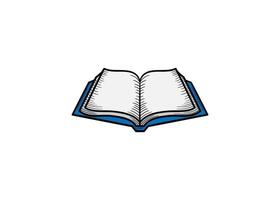 Open book hand drawn icon illustration isolated vector