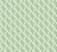 Seamless pattern with bamboo trunks and leafs vector