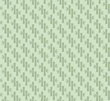 Seamless pattern with bamboo trunks and leafs vector