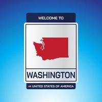 The Sign United states of America with message, Washington and map vector