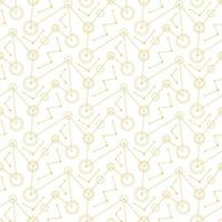 abstract white mechanical circles lines. seamless pattern vector