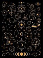 Big set of magic and astrological symbols