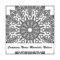 textura papel cortado mandala indio vector