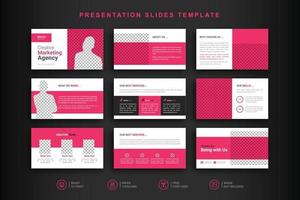 Business Presentation Slides Template vector