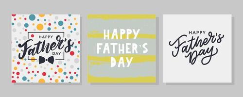 Vector hand written quote best Dad ever . Father's day card